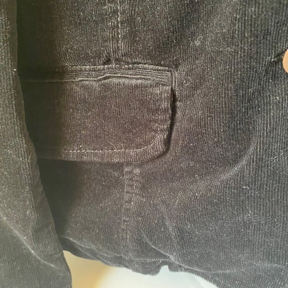 Venezia corduroy jacket black 2 buttons relaxed fit Plus women 14/16W - Picture 4 of 7